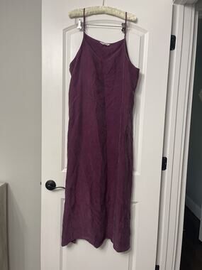 Boho Point Suede Aline Slip Dress XL Festival Summer Outfit Maxi